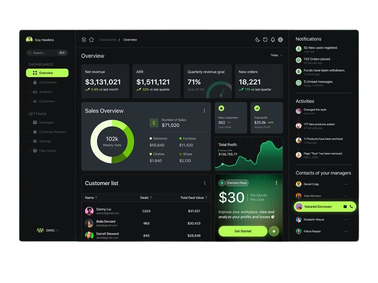 Flow Finance project screen 1